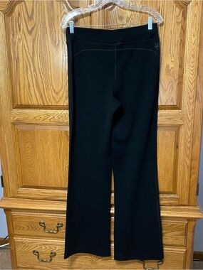 Ibex Women's M Black Merino Wool Wide Leg Performance Leggings Tights Hiking